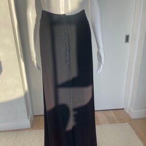 ICONIC 1970s British Designer BIBA High Waisted Skirt with Train SMALL